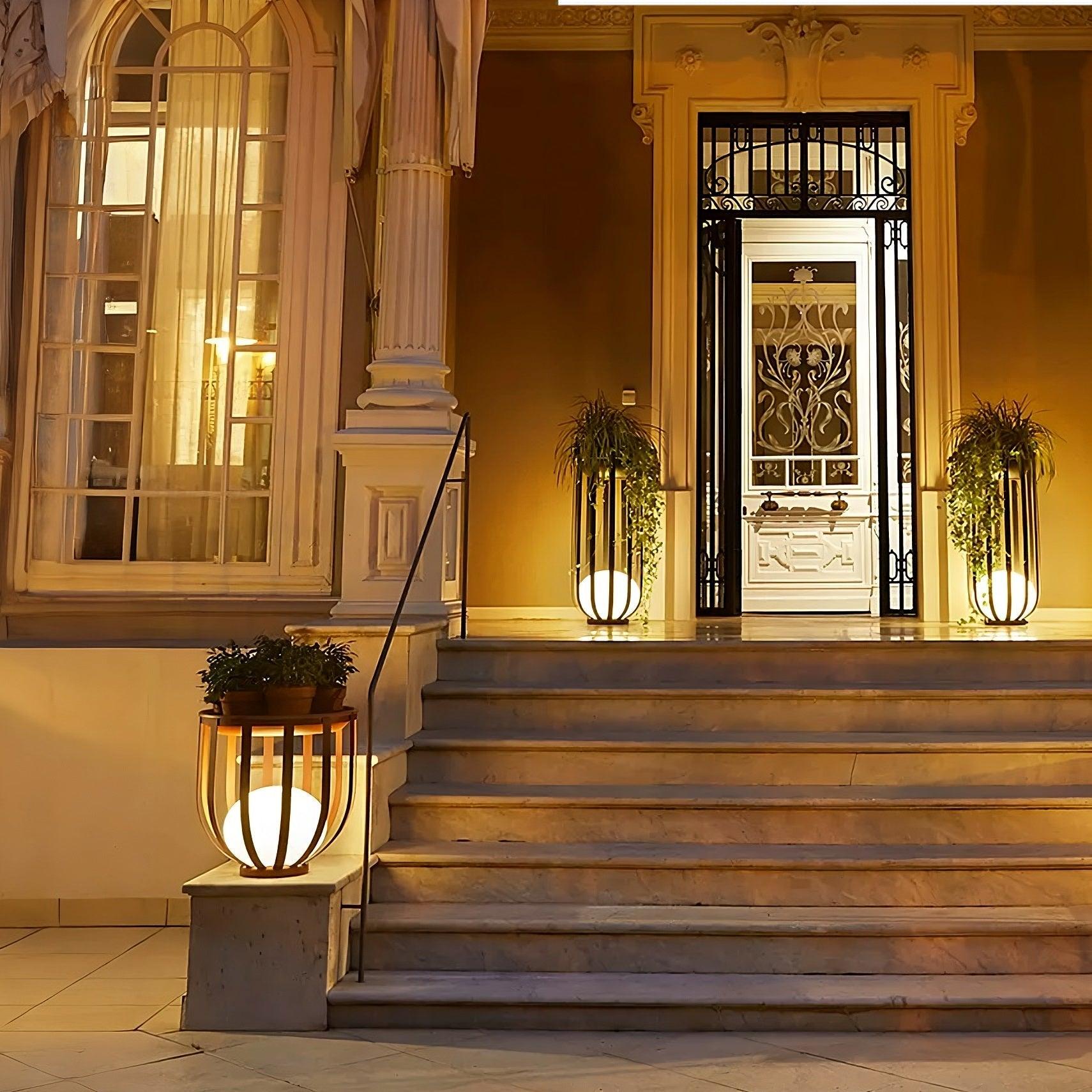 Outdoor Solar Power LED Plant Stand - PRHOMZ