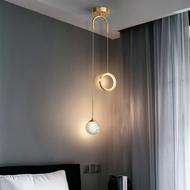 Bedside Chandelier Modern Minimalist Creative Starry Nordic Art Lamps