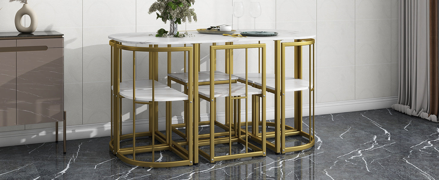 Modern 7-Piece Dining Table Set