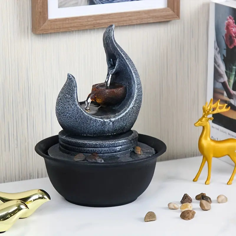 Moon Fountain USB-Powered Tabletop Waterfall Kit-2