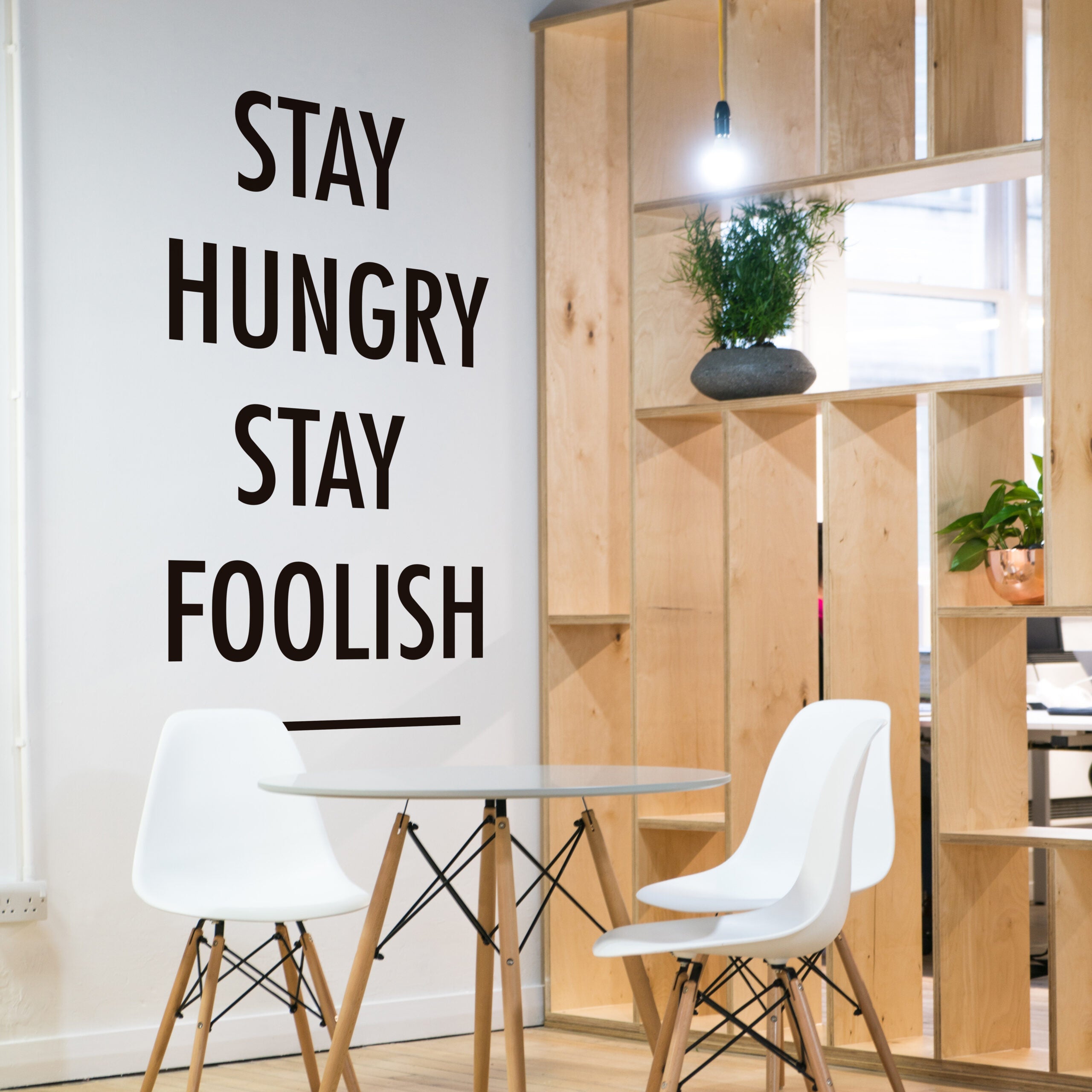 Stay Hungry Stay Foolish wall sticker-0