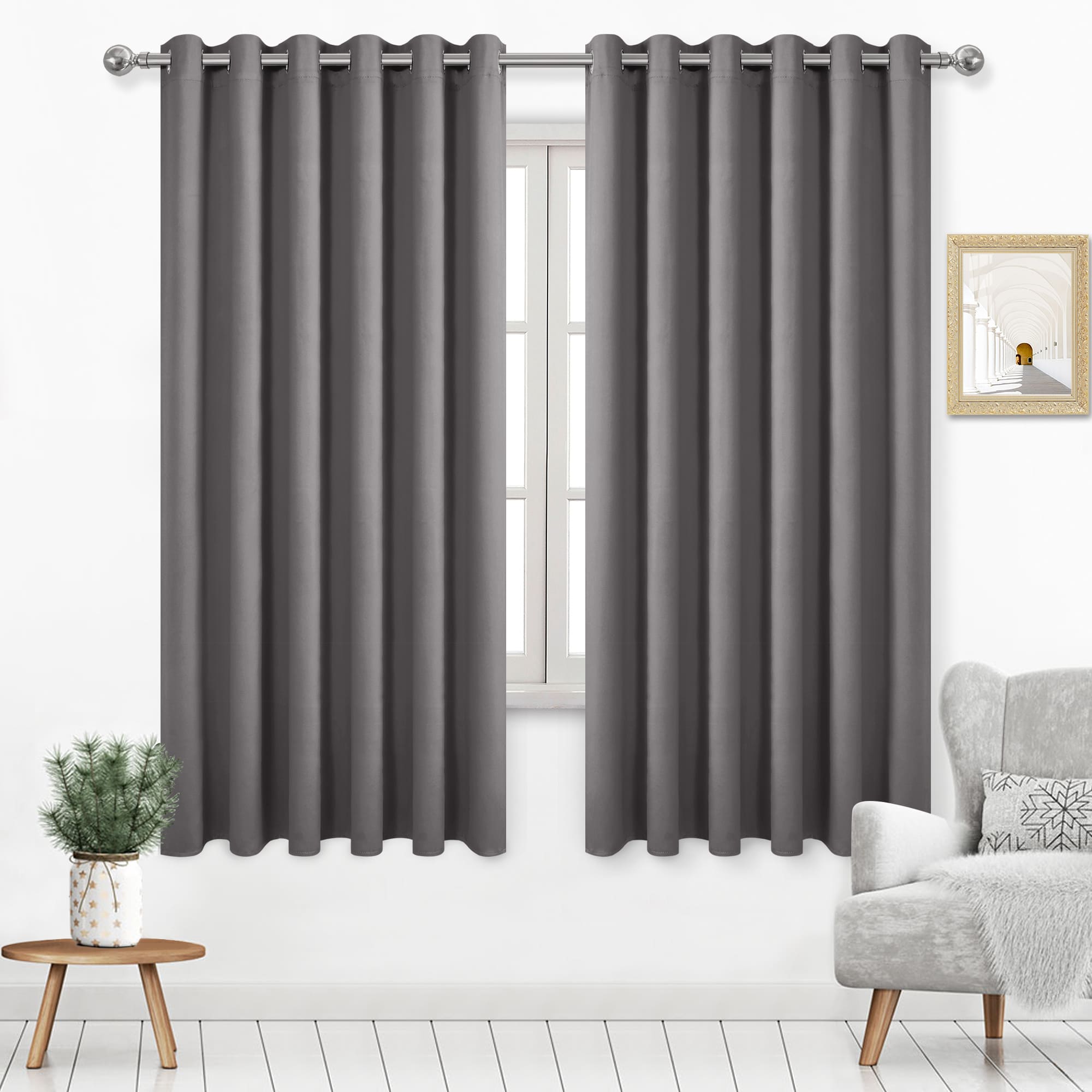 DWCN Grommet Blackout Curtains, Set of 2 Panels-7