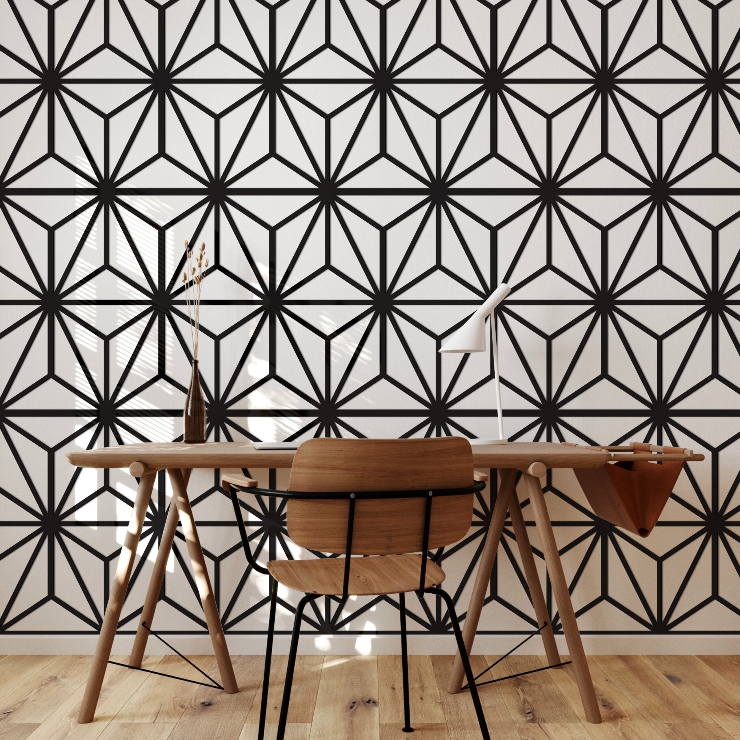 3D Wall Panels Mid Century-1