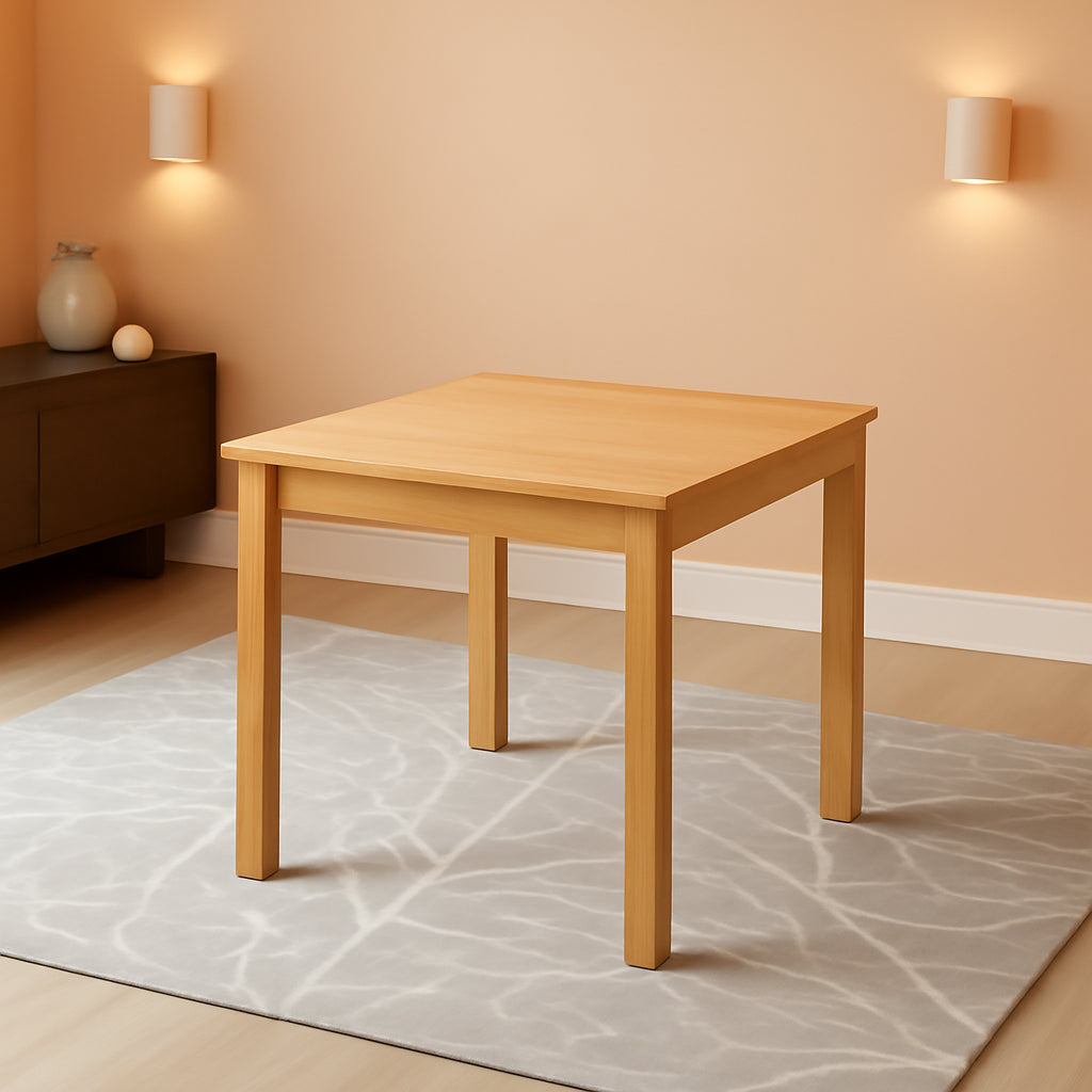 Modern Oak Square Dining Table 36 X 30 Inches For Kitchen