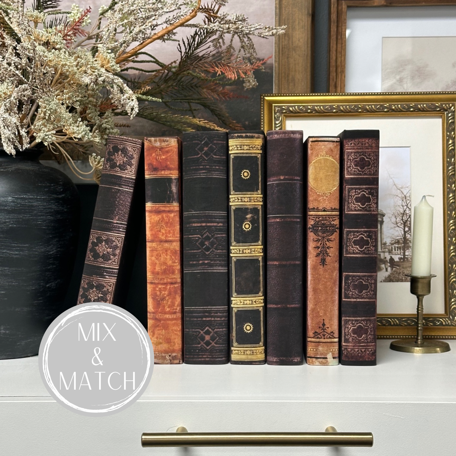 Vintage Inspired Wrapped Books- Build Your Set