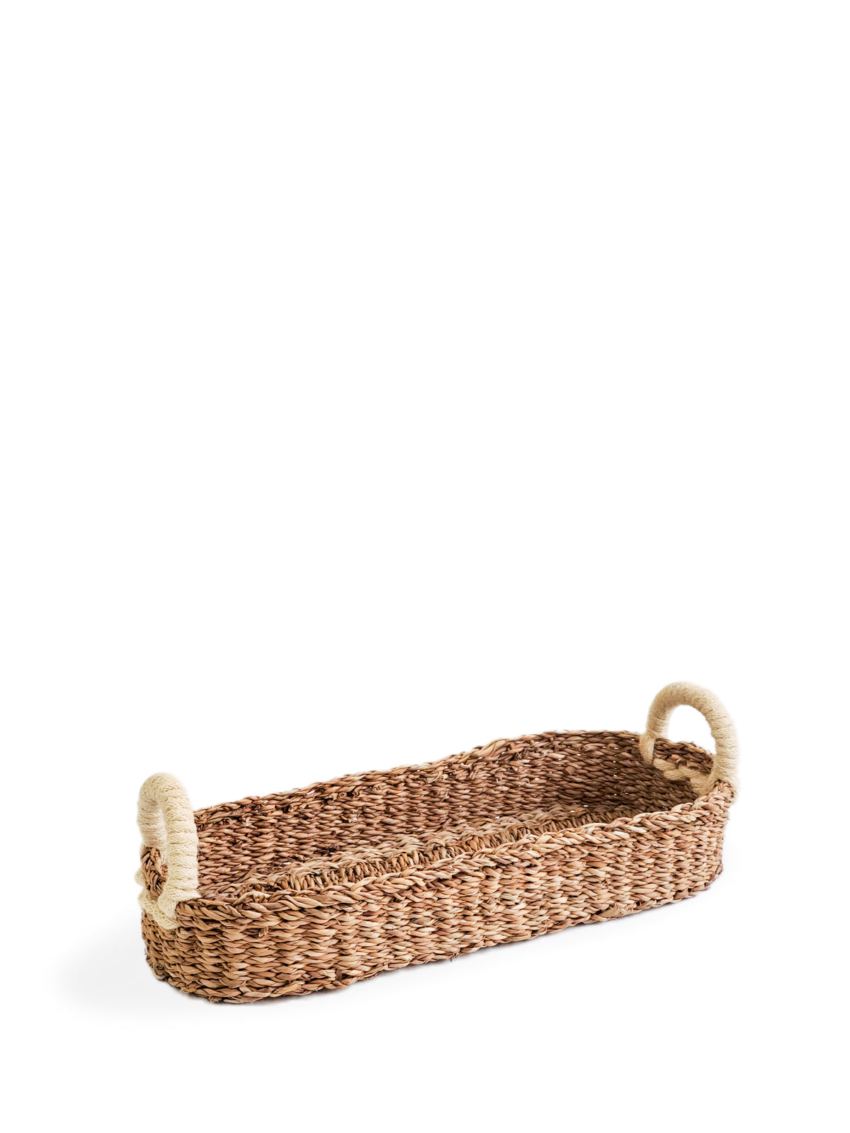 Savar Bread Basket with White Handle-6