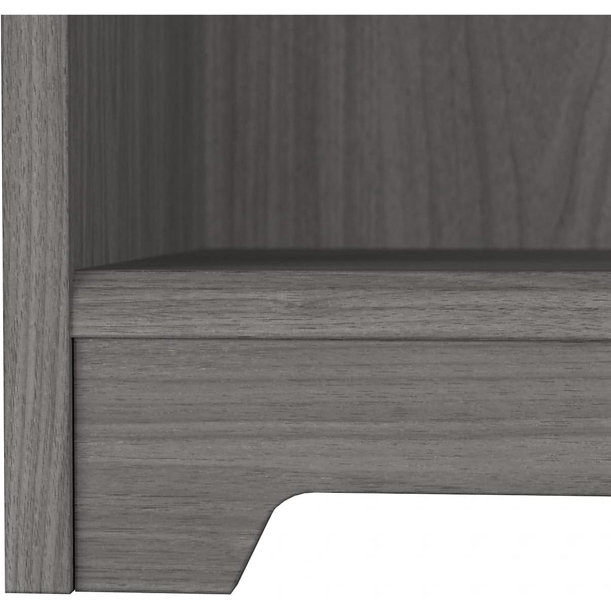 Bush Furniture Cabot Tall 5 Shelf Bookcase Modern Gray