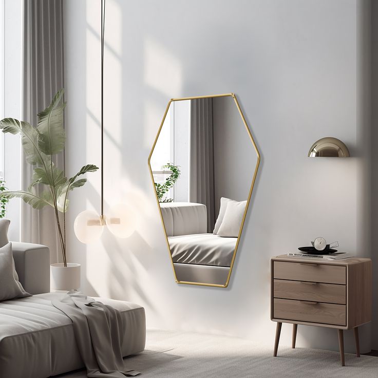 Irregular Diamond Mirror