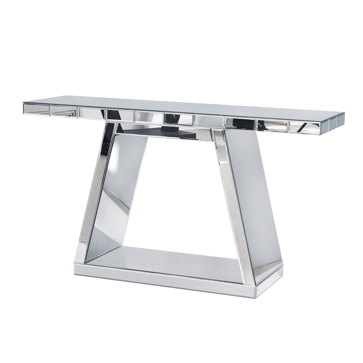 55.9" Modern Luxe Full-Body Mirror Entryway Table