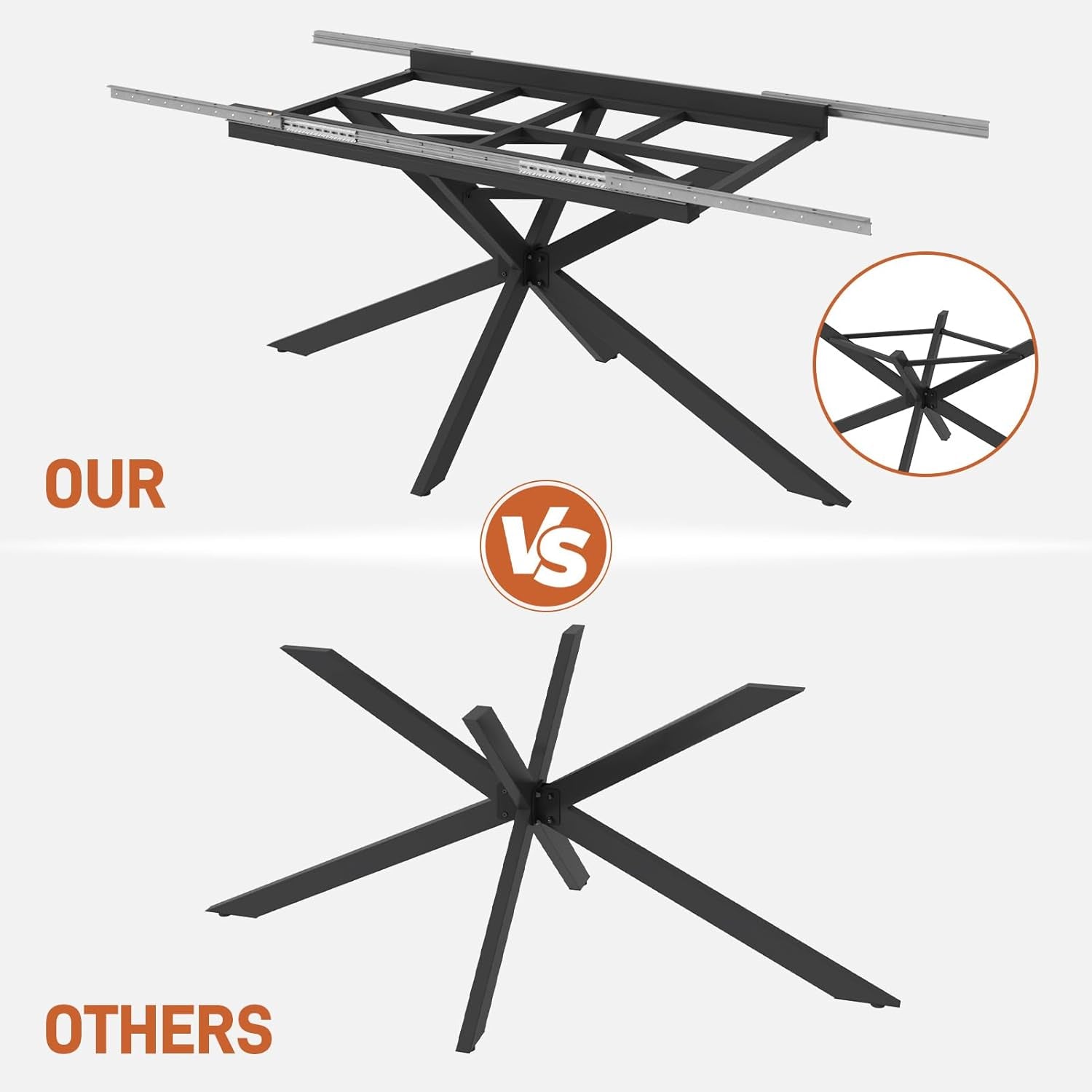 Extendable Oak Rectangular Dining Table For 6 To 8