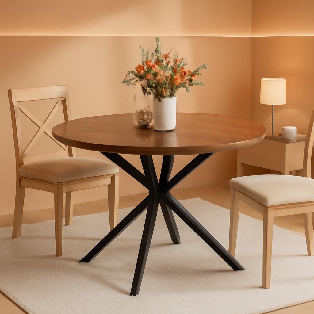 Walnut Dining Table For Four Farmhouse Kitchen Rustic