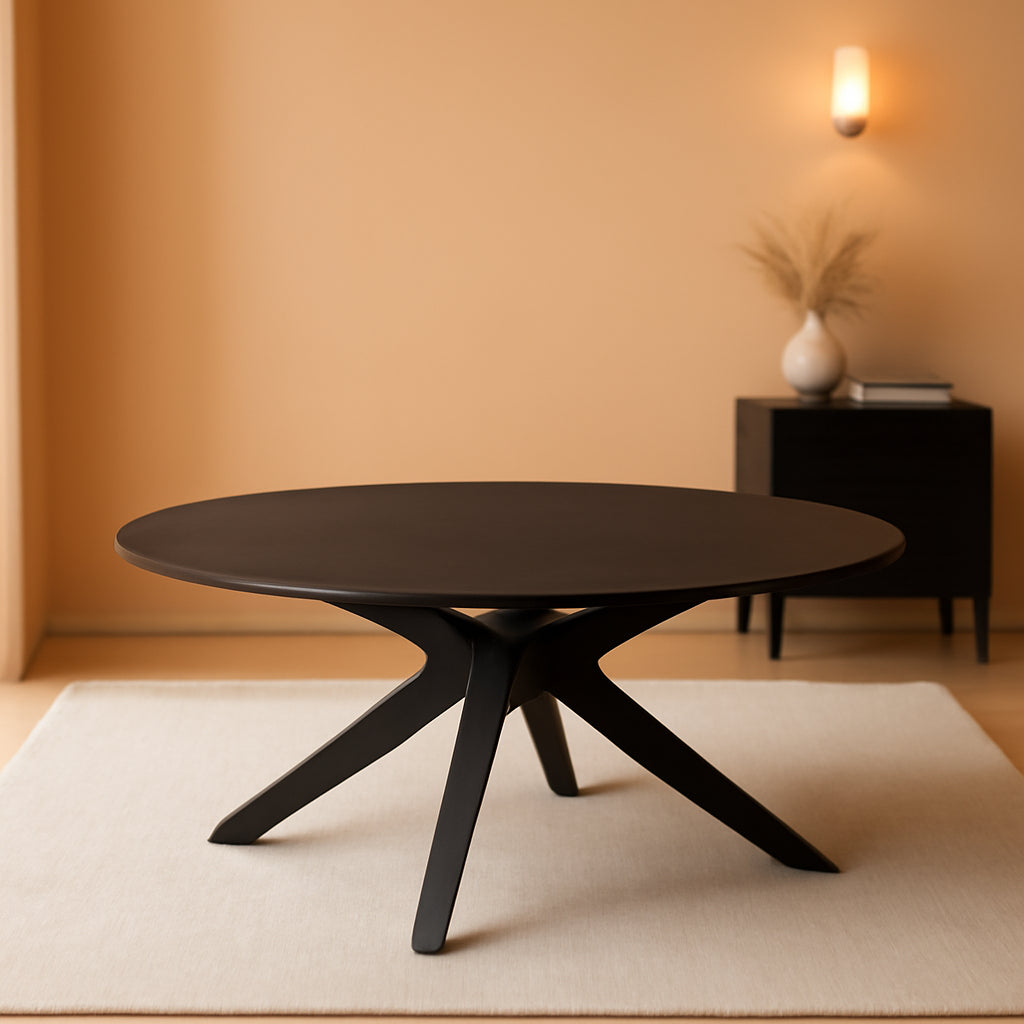 Crossroads 71 Inch Oval Wood Dining Table Black Seats 6 Easy To Assemble