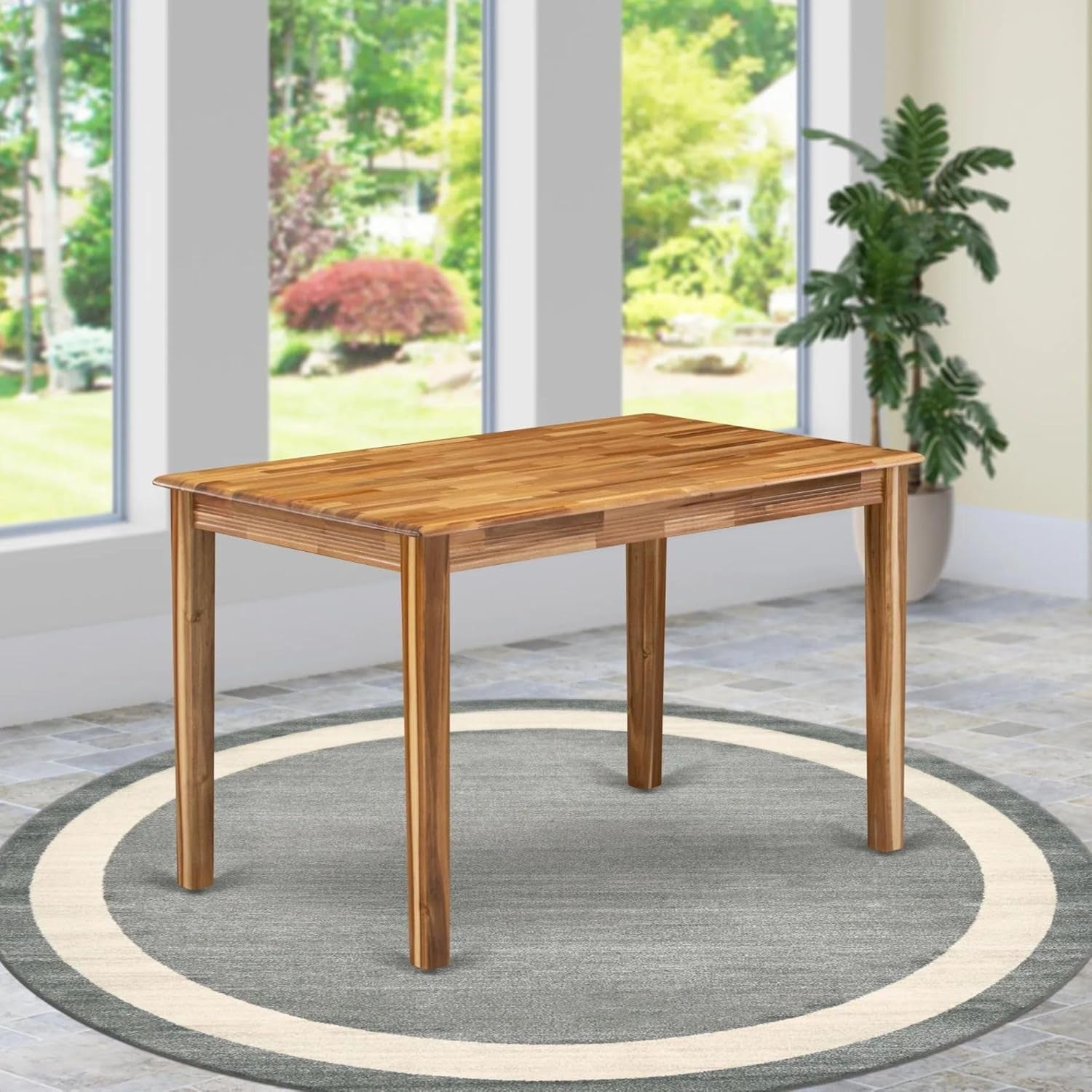 Rectangular Dining Table 48 By 30 Inch Natural Wood