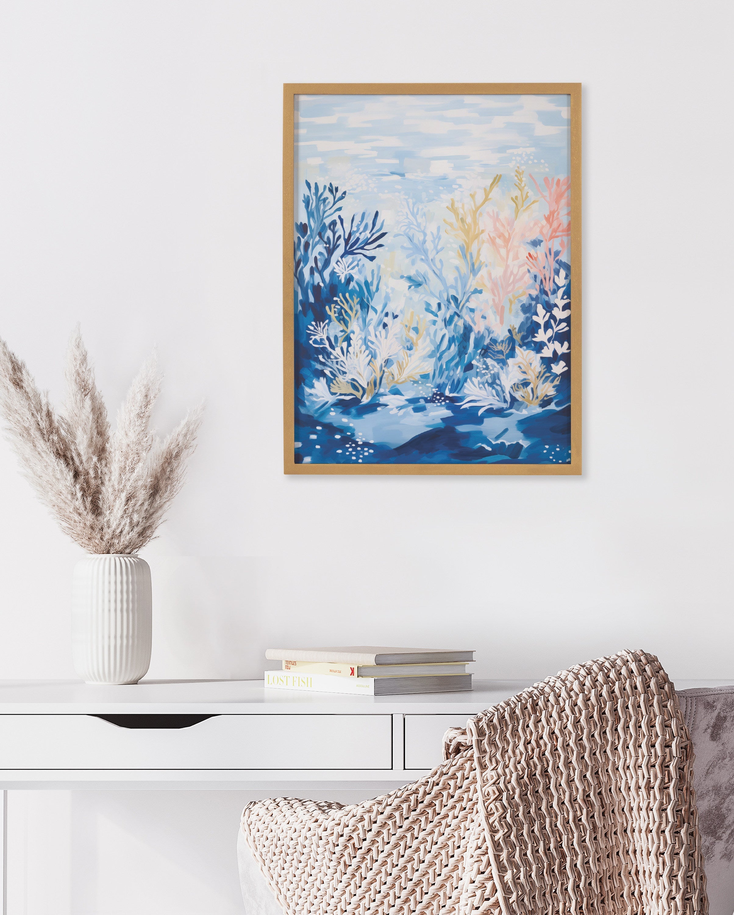 Gallery Underwater Ocean Landscape Print by The Creative Bunch Studio