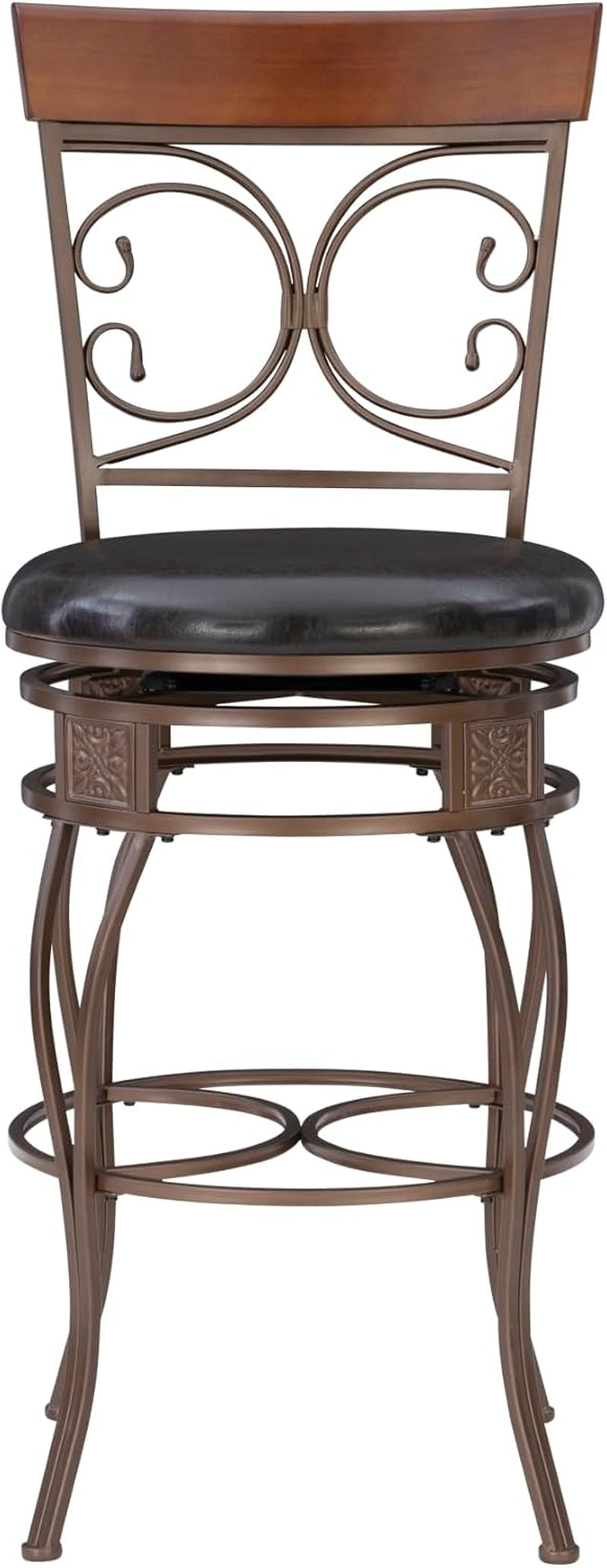 Big And Tall Bar Stool Dark Bronze Bar Height Swivel