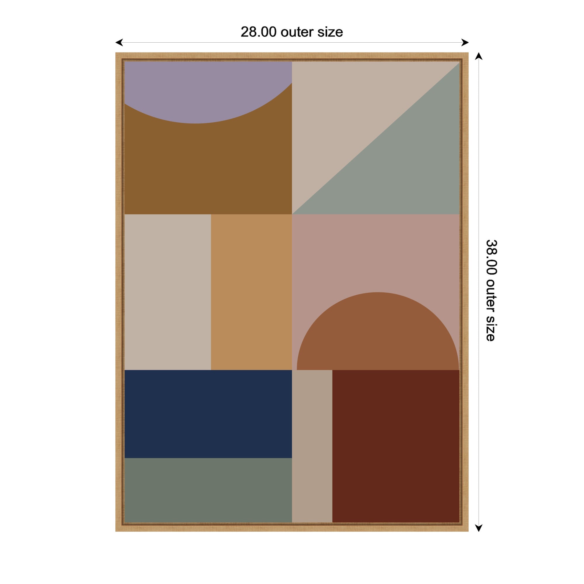 Modern Bohemian Pattern 2 by The Creative Bunch Studio Framed Canvas Wall Art Print