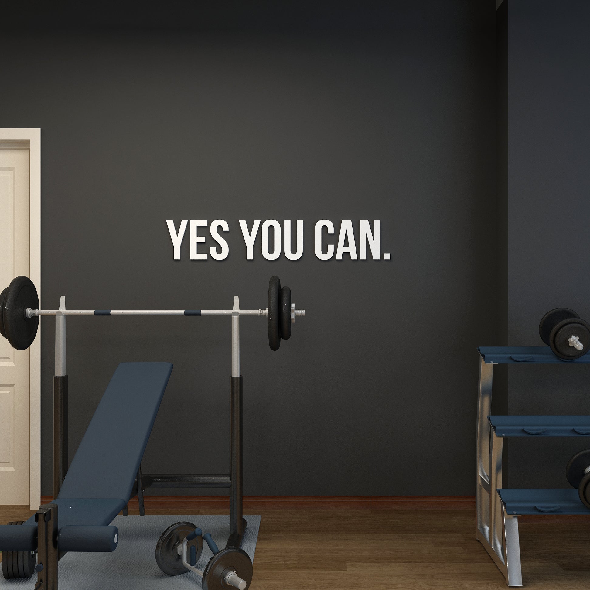 Yes You Can 3D Gym Decor-1