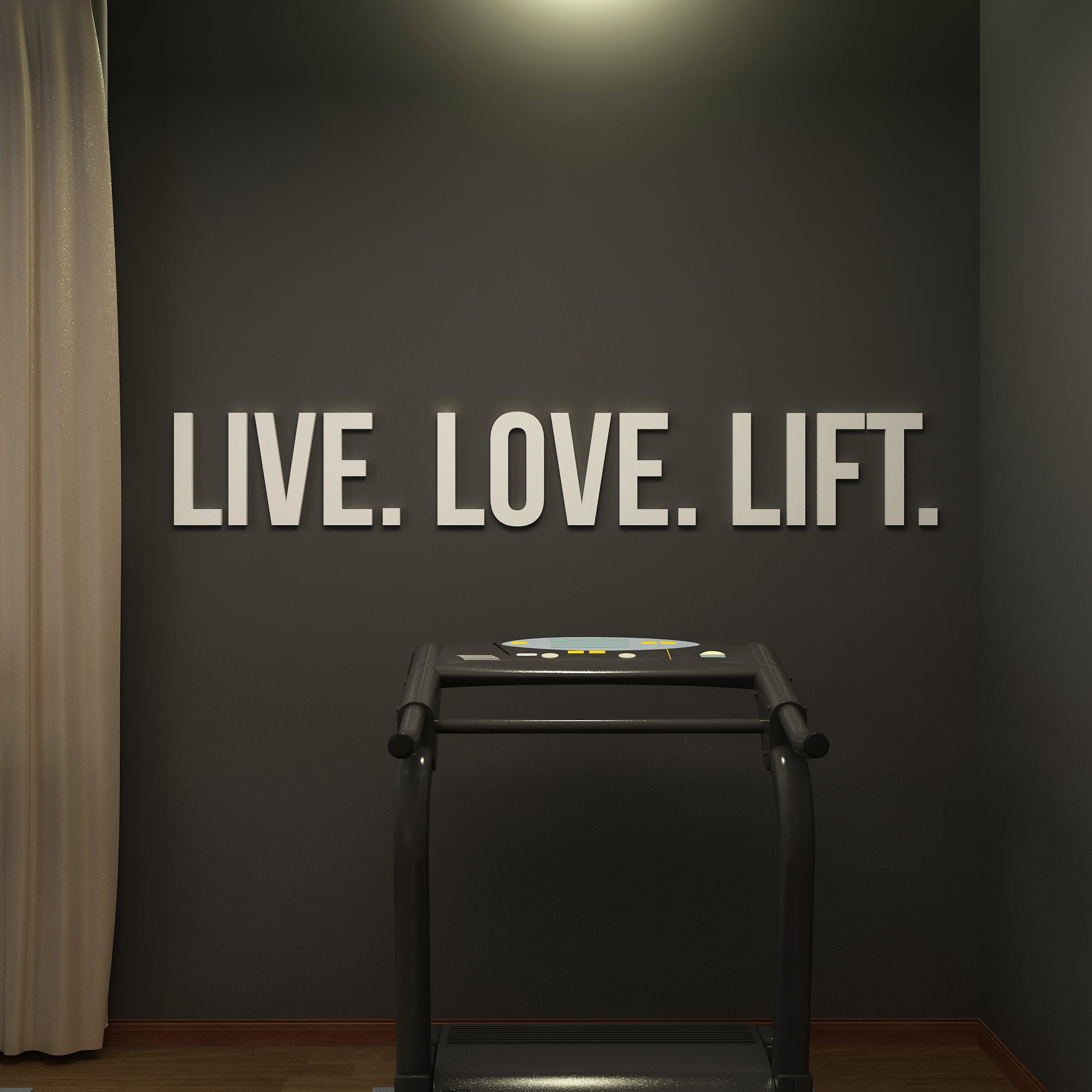 Live, Love, Lift 3D Gym Decor-0