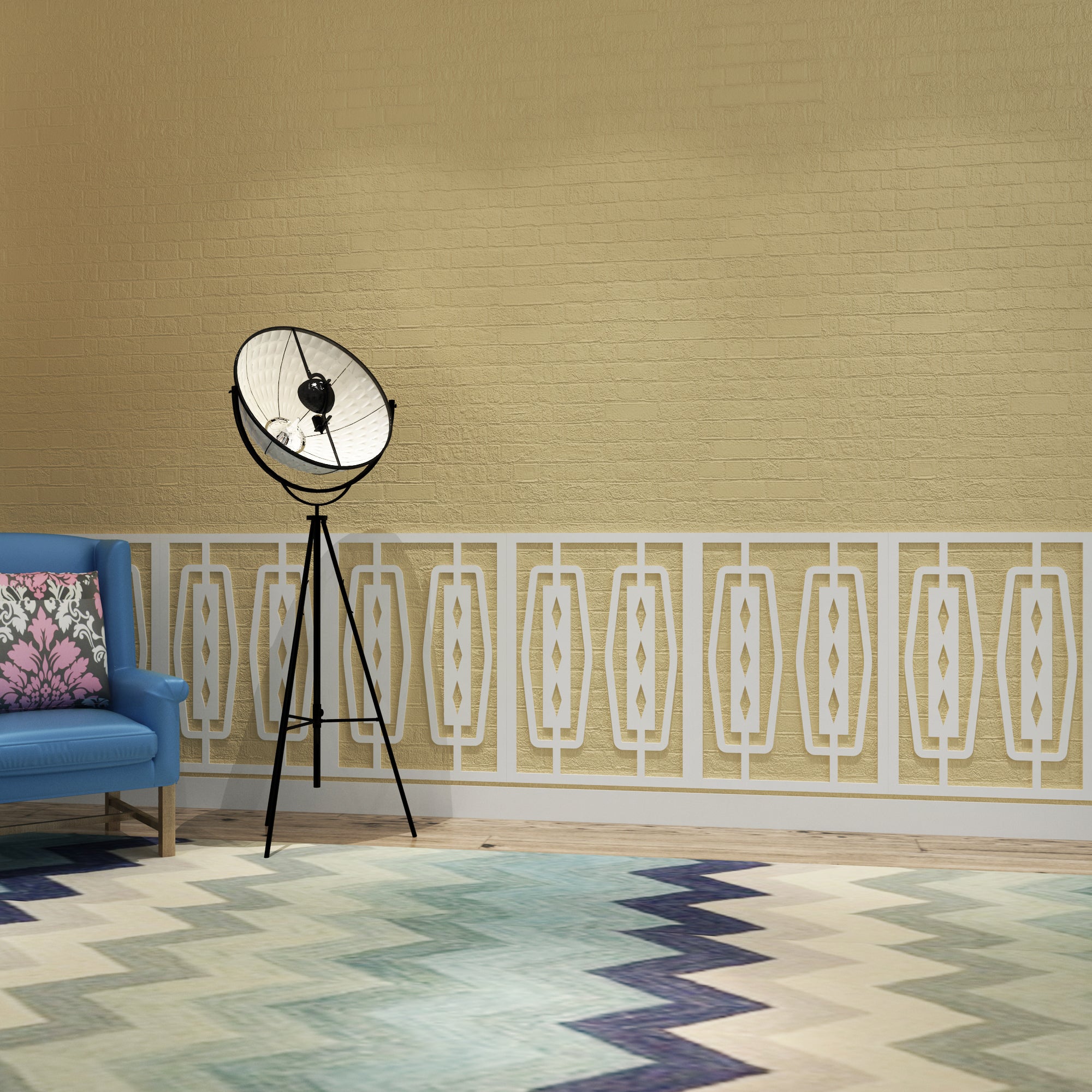 Retro Style Wainscot Panels-2