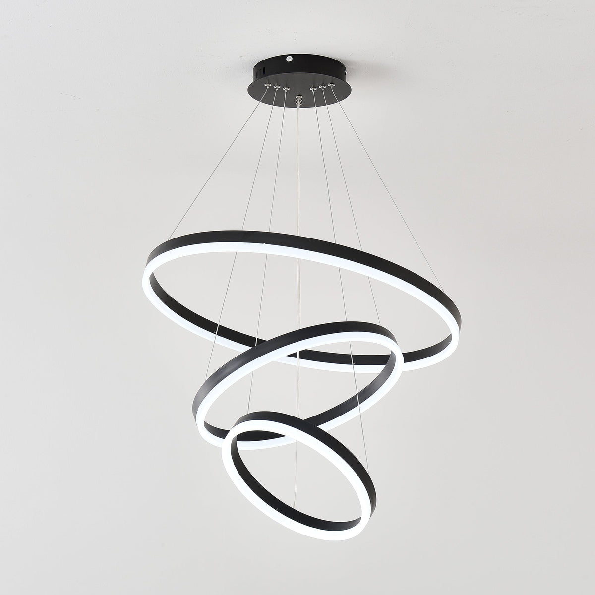 Modern 3 Rings Chandelier