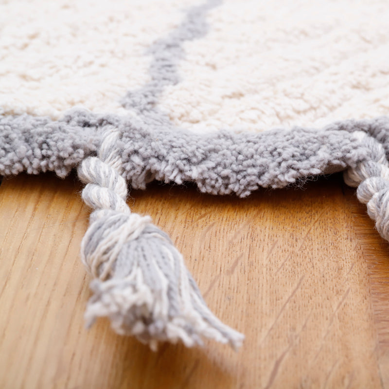 CÔME NATURAL GREY round children's rug