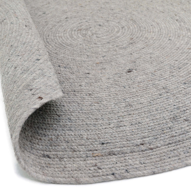 NEETHU GREY S felted wool rug