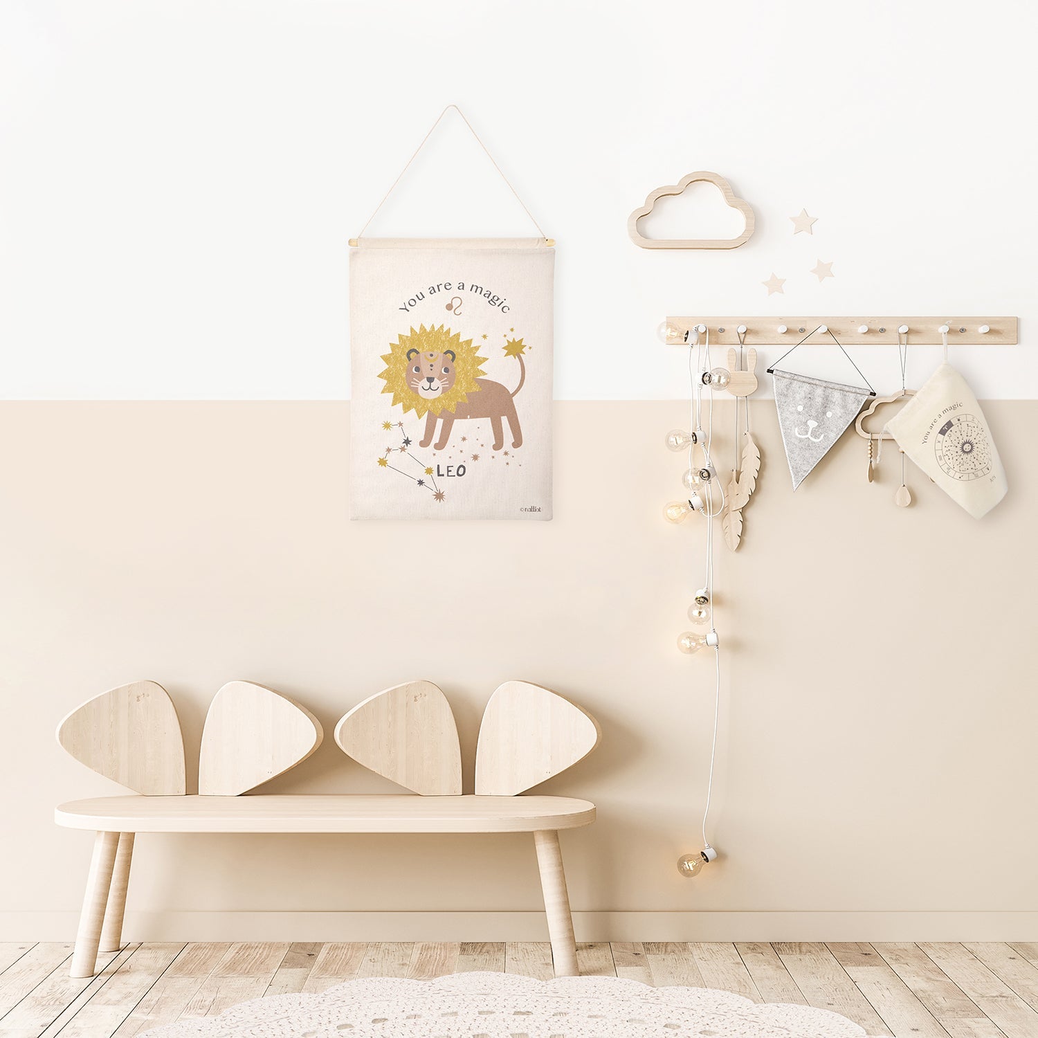 LITTLE LEO children's wall decoration zodiac sign Leo