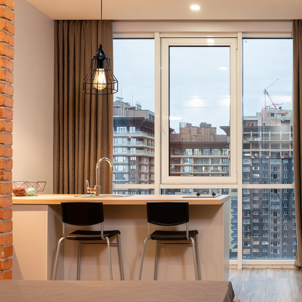 9.5"H Battery Powered Lamp Pendant Lamp (Geometry)-2