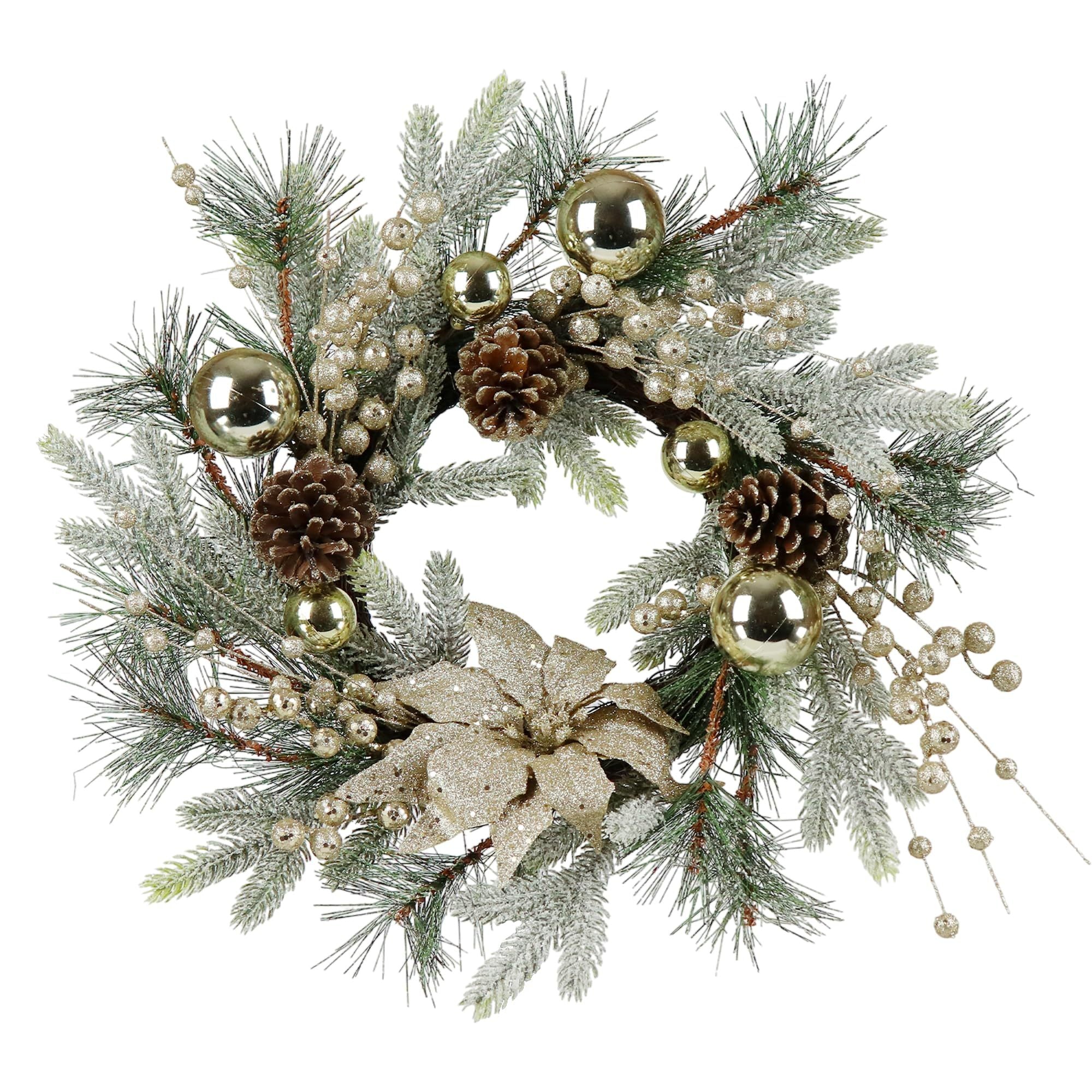 Christmas Wreath 20 Inch Christmas Door Decorations-0