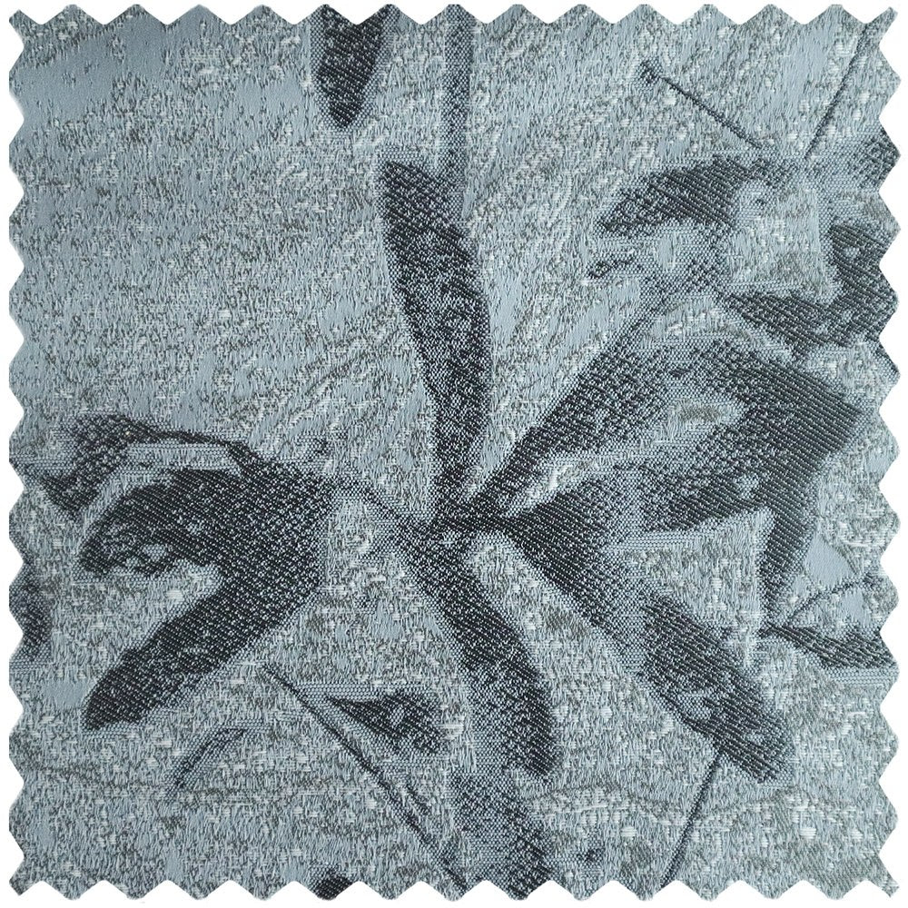 Lily Floral Leaf Jacquard Curtains