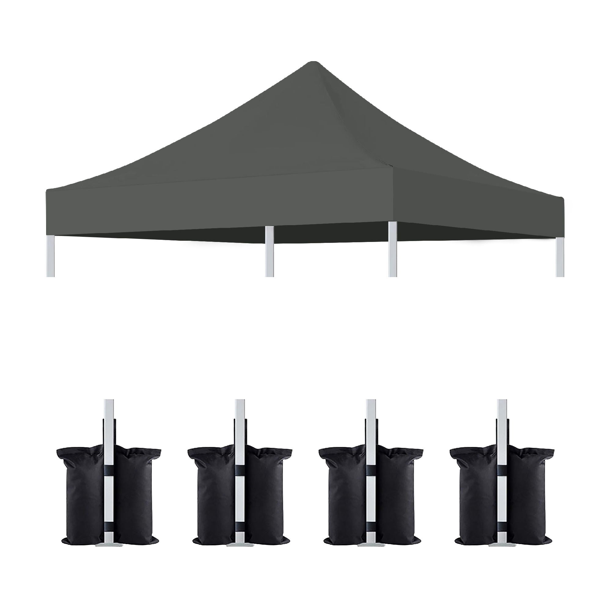 Canopy Replacement Top with 4 Pack W8 Bags (Frame Not Included)
