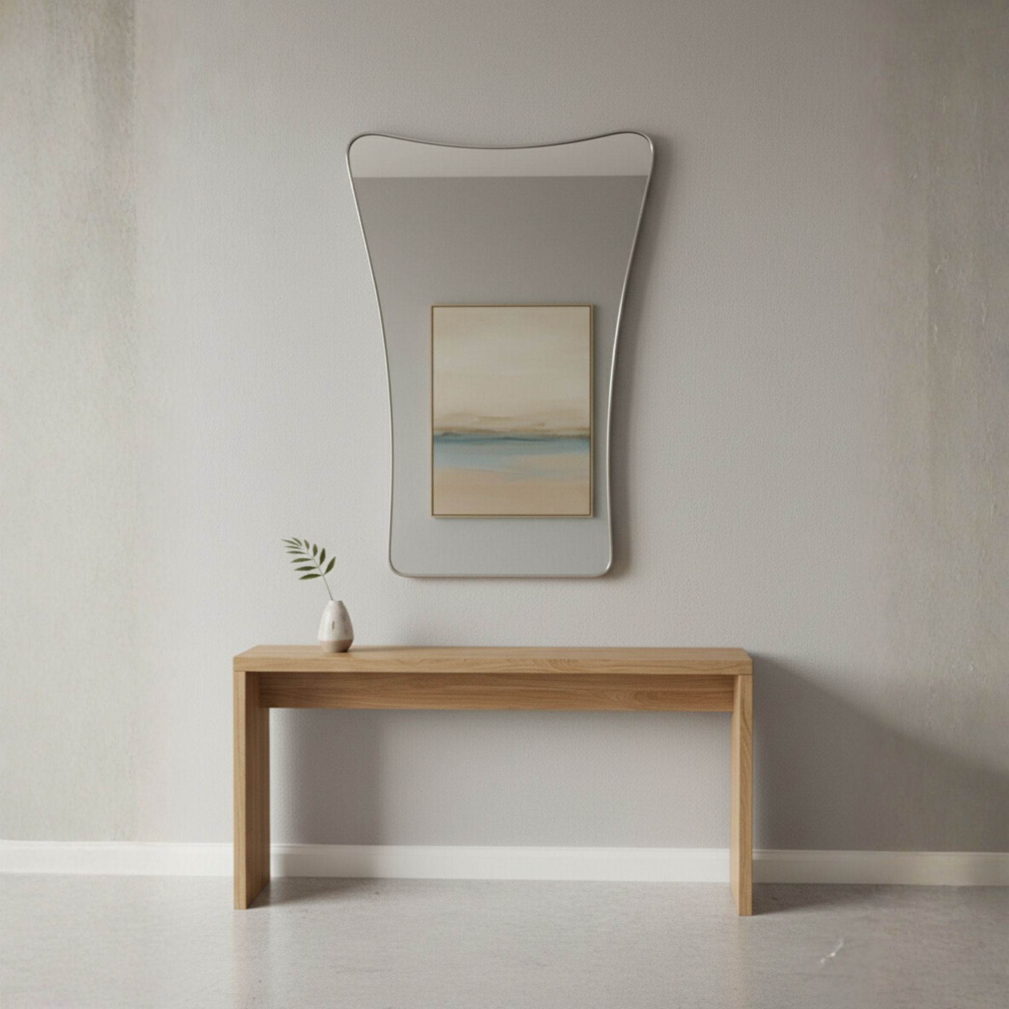 Iskele Asymmetrical Decor Mirror - Handmade Irregular Wall Mirror | Alpken