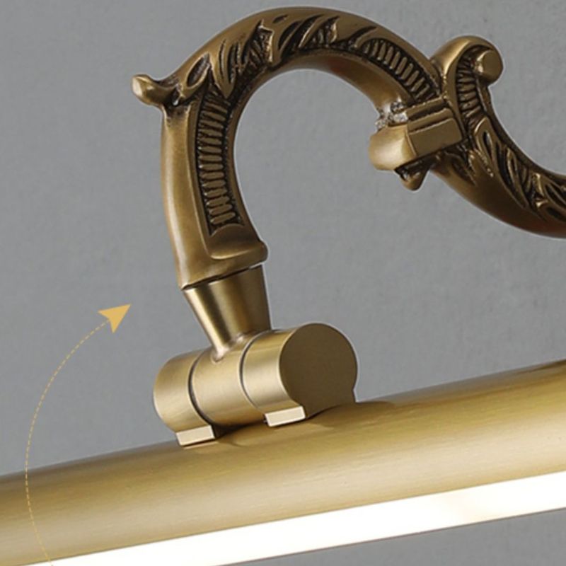 18" Vintage Brass Wall Light Sconces, 9W LED Wall lamp Retro Mirror Front lamp