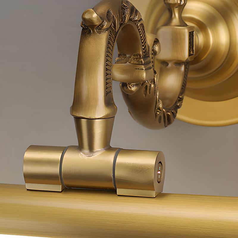 18" Vintage Brass Wall Light Sconces, 9W LED Wall lamp Retro Mirror Front lamp