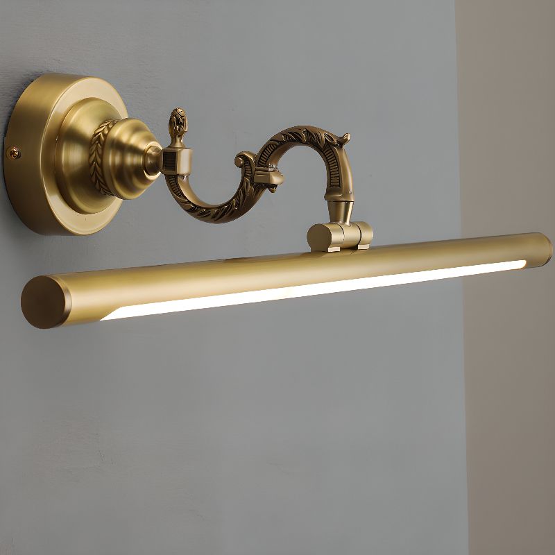18" Vintage Brass Wall Light Sconces, 9W LED Wall lamp Retro Mirror Front lamp