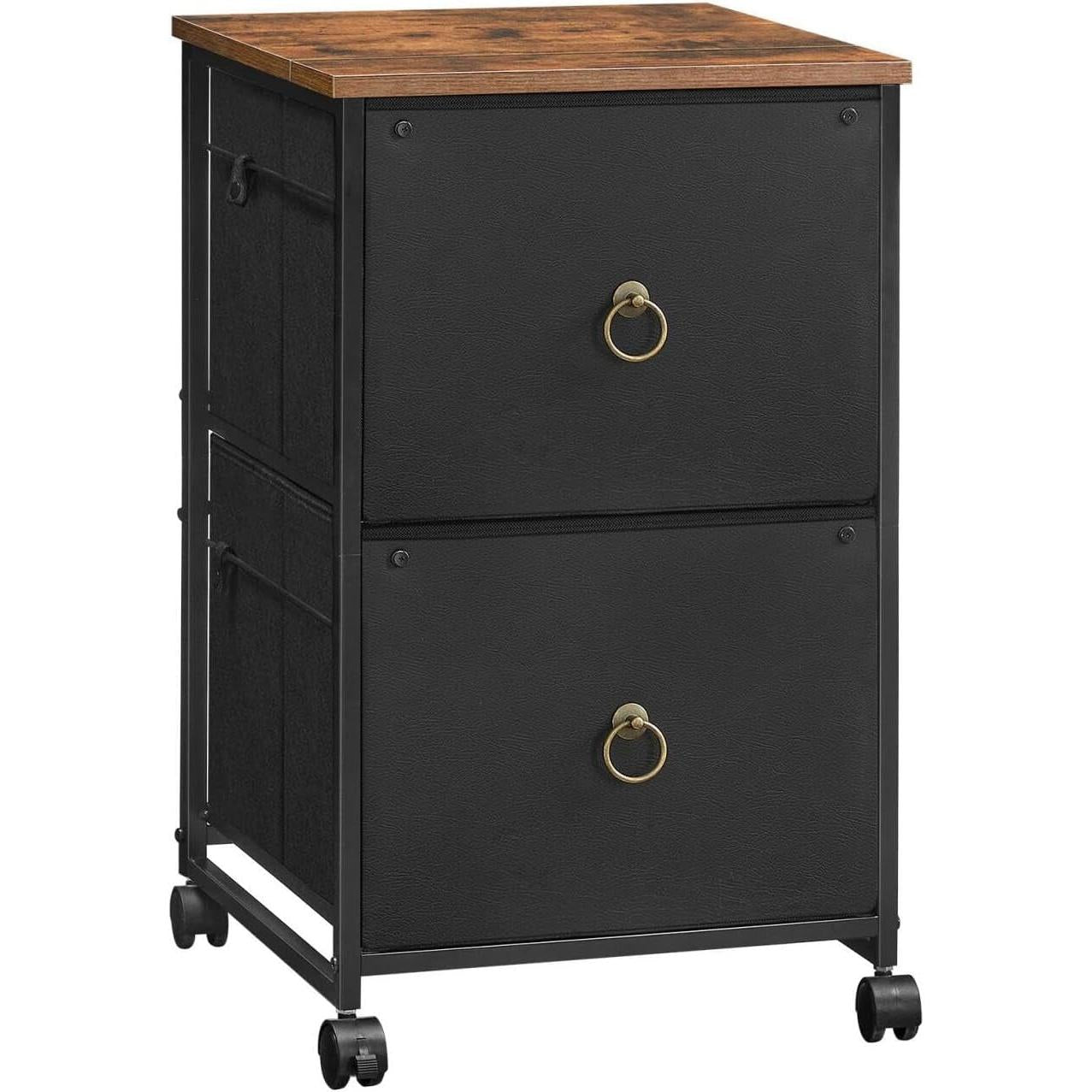 Durable Rolling File Cabinet With Printer Stand 2 Drawer