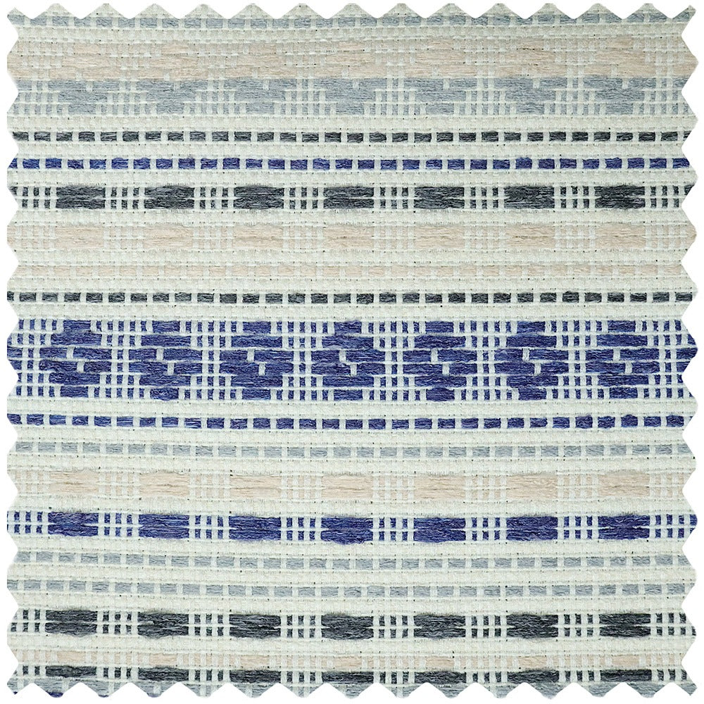 Coral Bohemian Style Jacquard Striped Curtains