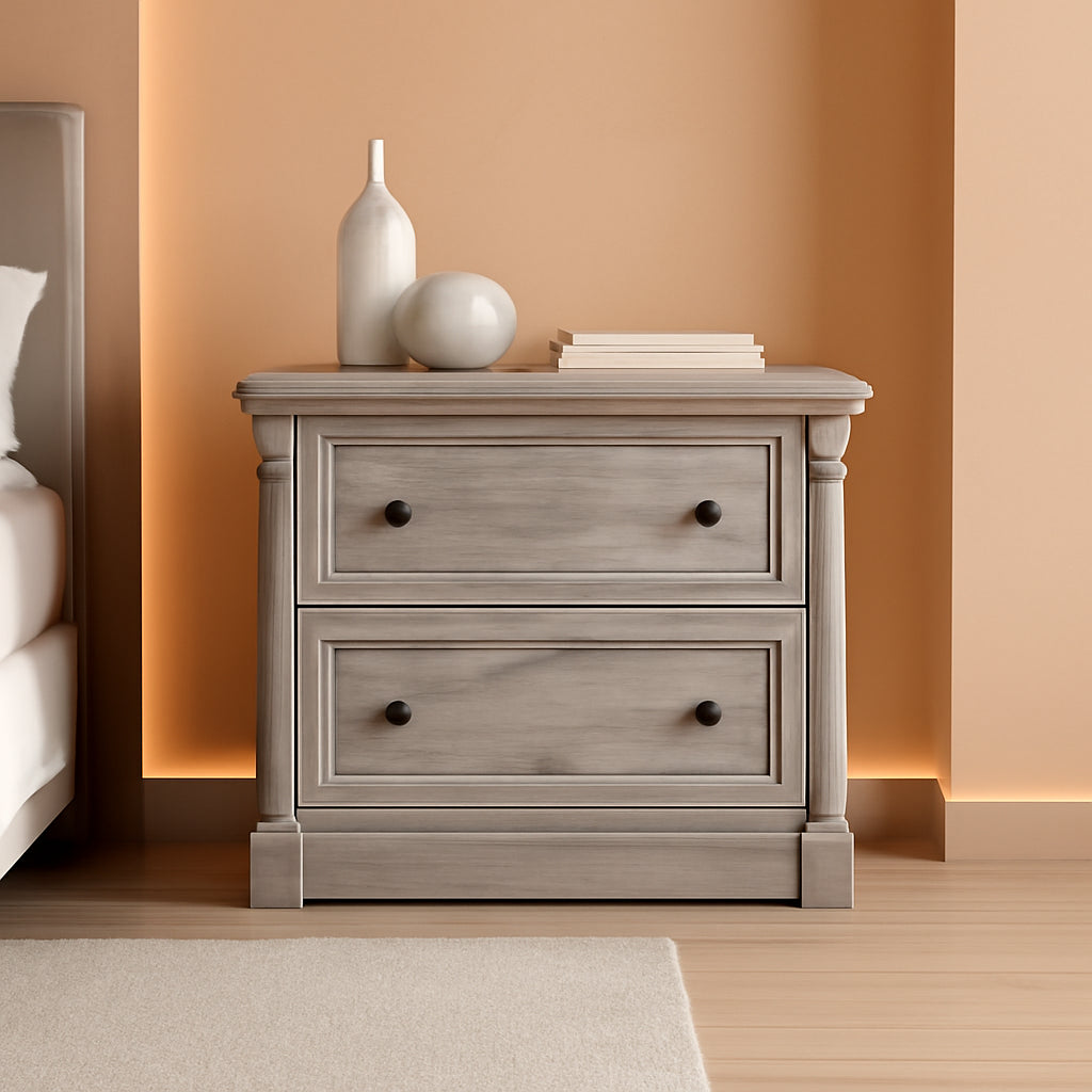 Palladia 2 Drawer File Cabinet Split Oak Finish Home Office