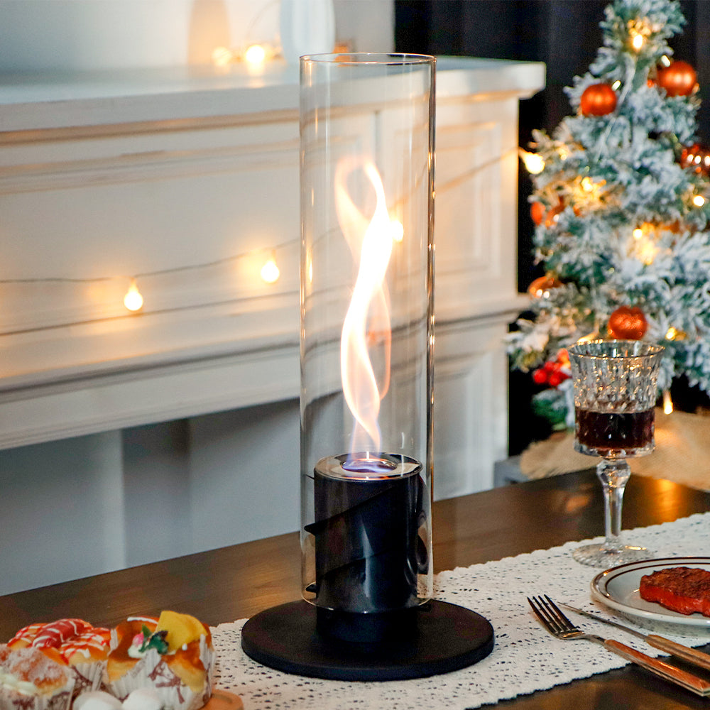 17''H Clean-Burning Bio Ethanol Ventless Fireplace-4