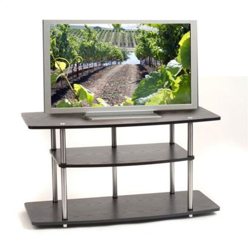 Black 42-Inch Flat Screen TV Stand by Convenience Concepts-0