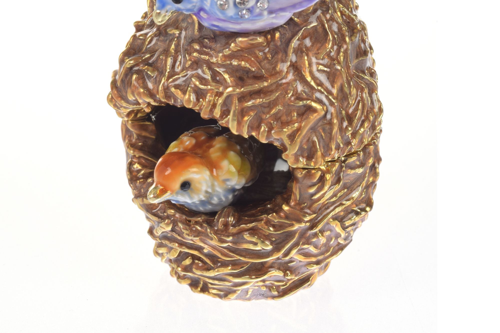 Two love Birds in a nest  Trinket Box-2