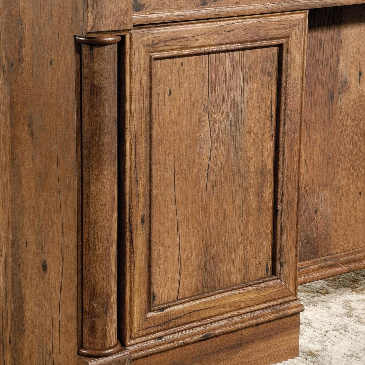Palladia Executive Desk 65 Inch Vintage Oak Surface