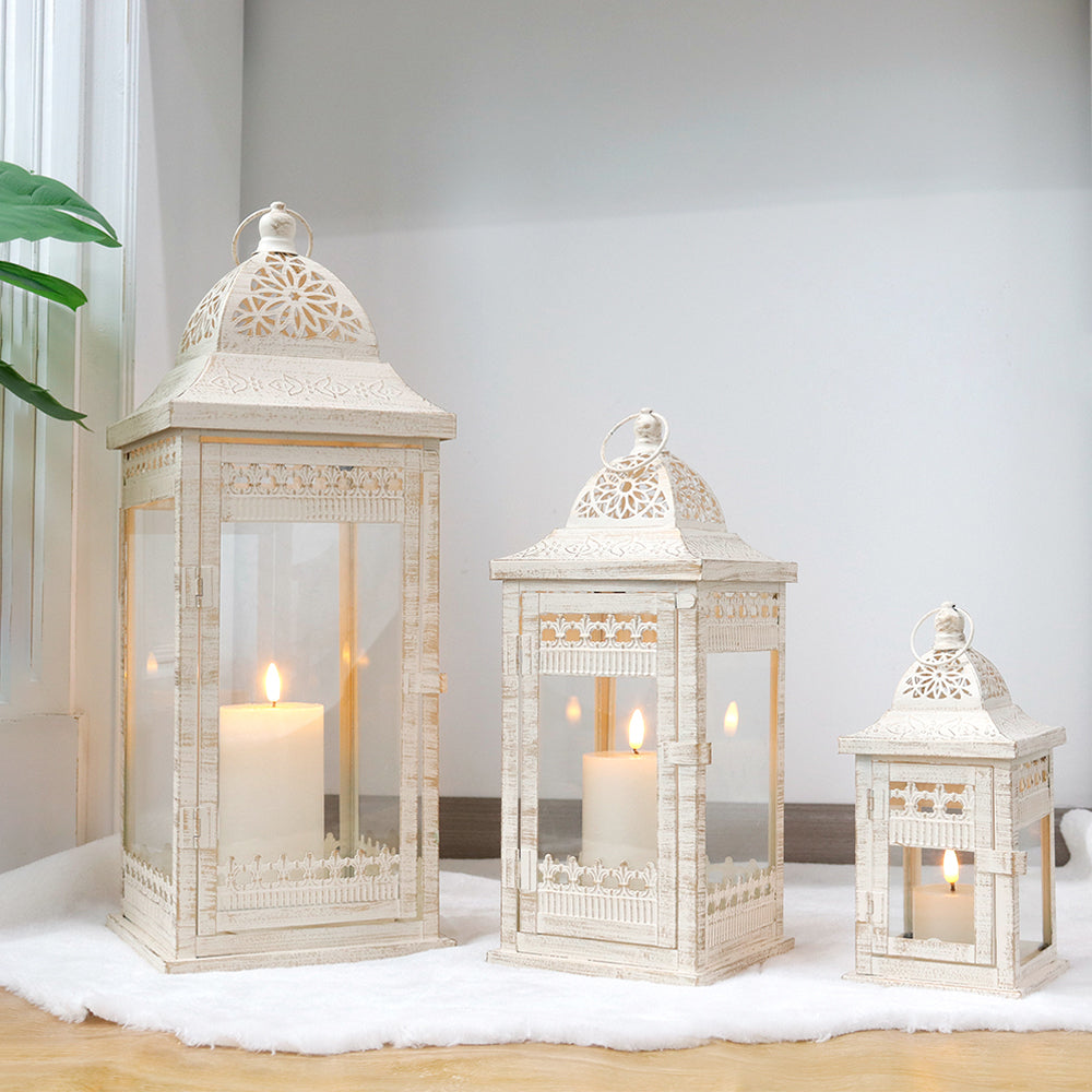 20"&14.5"&9.5" High Vintage Style Hanging Lantern-0