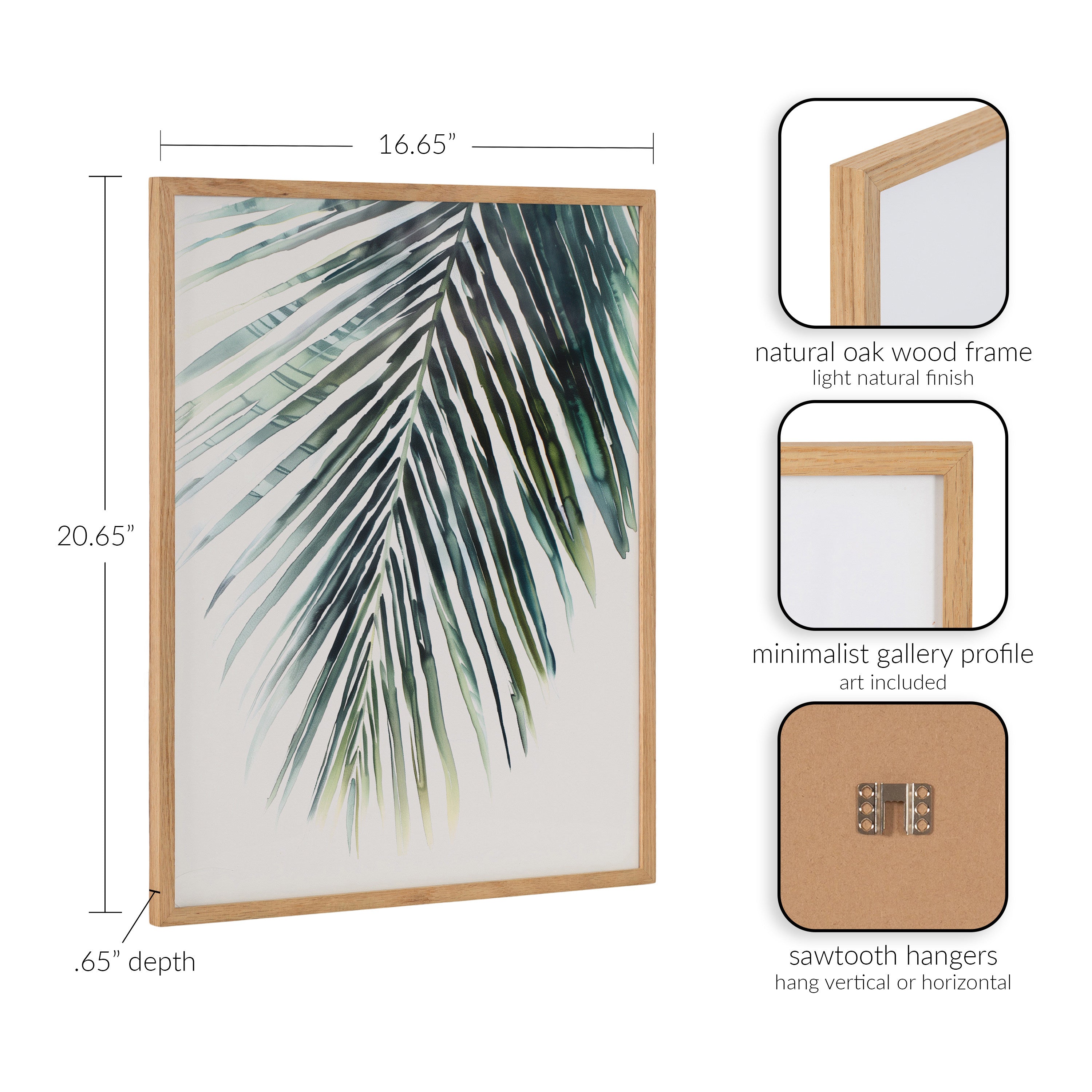 Gallery Tropical Modern Botanical Palm Print by The Creative Bunch Studio