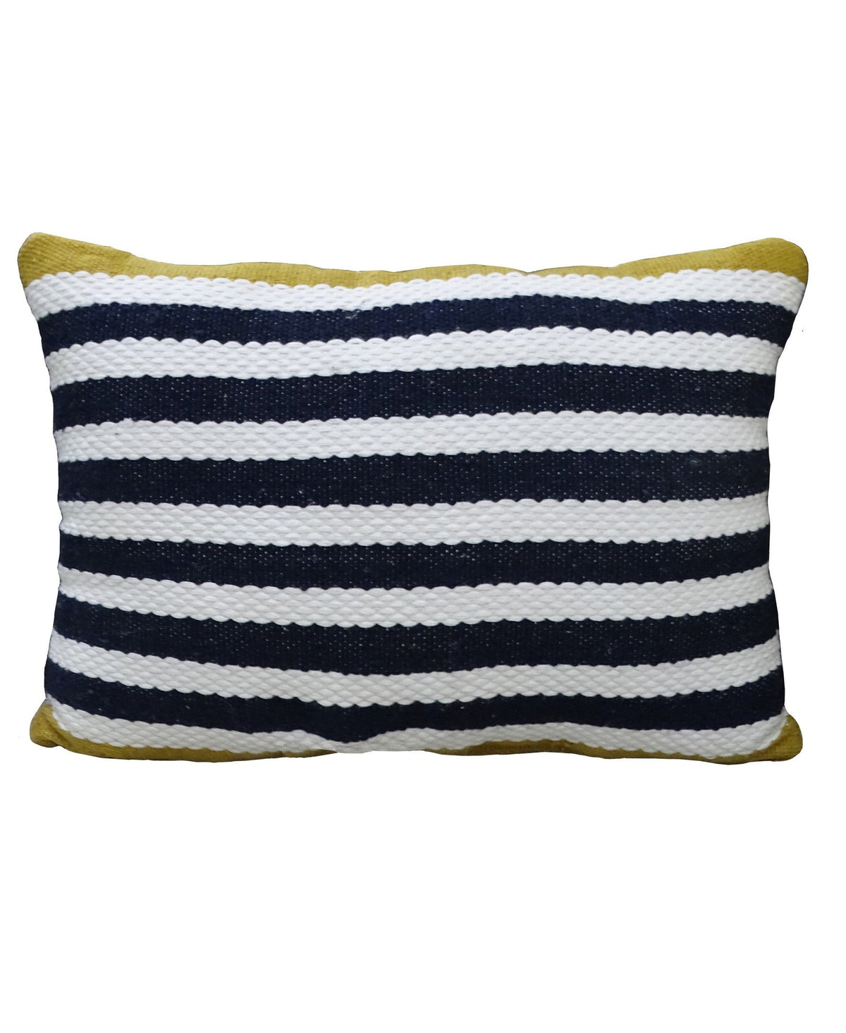 Vibhsa Navy & White Striped Indoor Outdoor Pillow 14x20