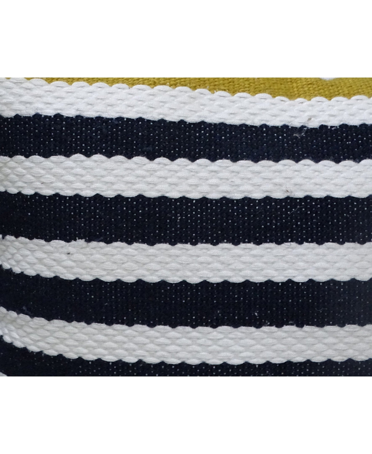 Vibhsa Navy & White Striped Indoor Outdoor Pillow 14x20