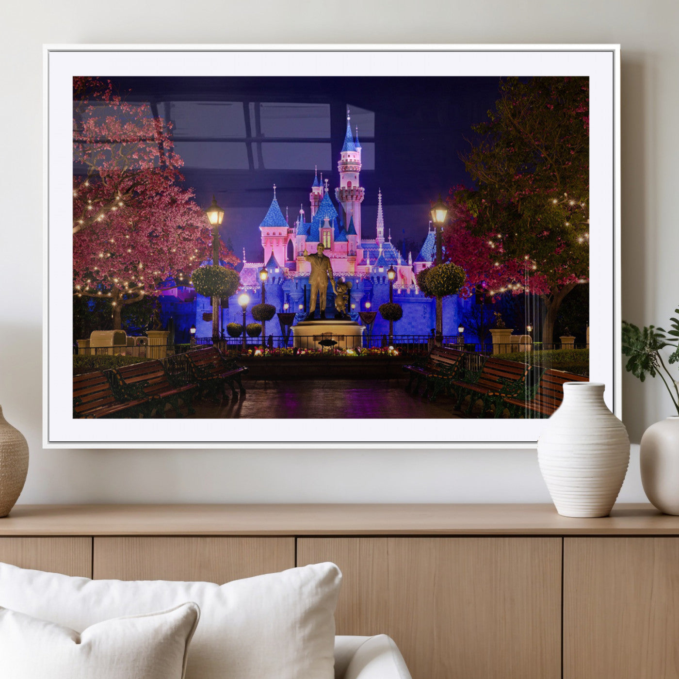 Castle Large Wall Art Disney Magic Kingdom Kids Room Decor -