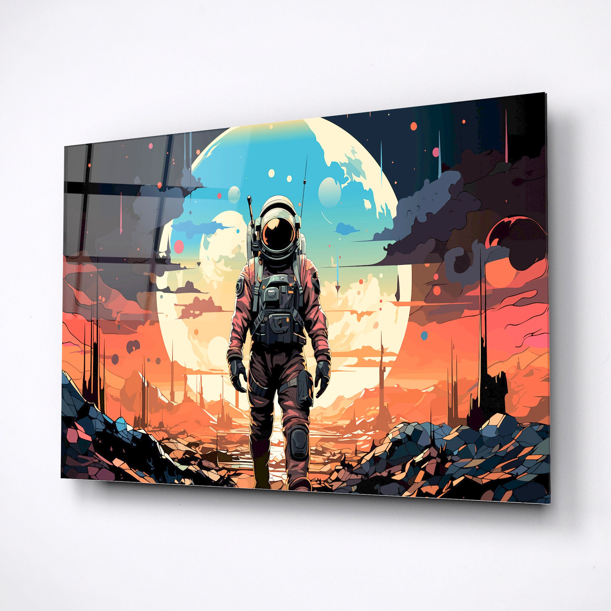 Journey space wall art, Astronaut in a suit