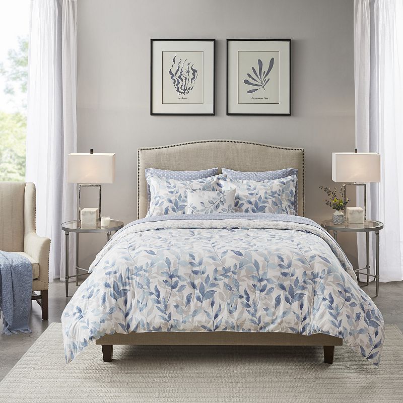 Madison Park Essentials Queen Thelma Reversible Comforter Set with Bed Sheets