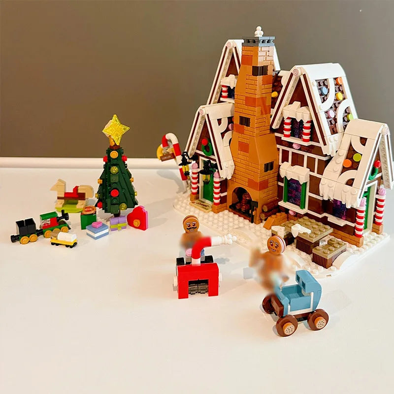 Santa Claus Gingerbread House Building Blocks-1